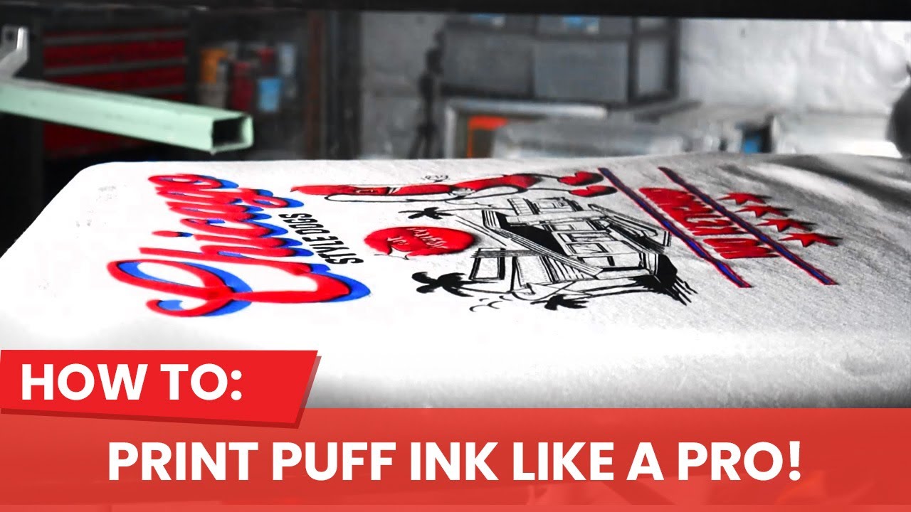 Puffed Ink How to screen print with puff ink | by Screenprintdirect.com - YouTube