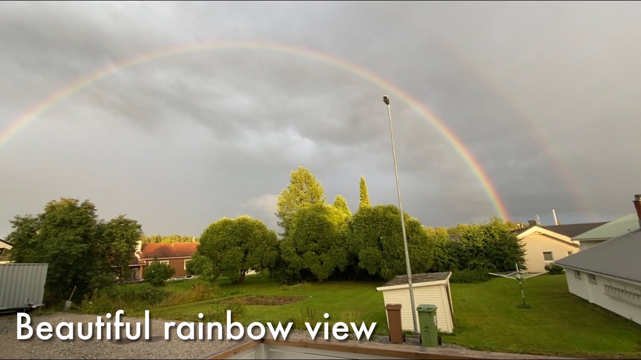 Rain in Sweden cloudy weather in Sweden walking in the rain life