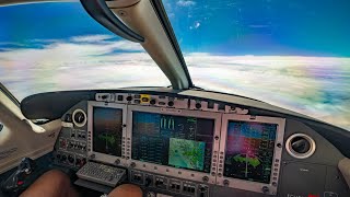 Famous Flying an Eclipse Jet Through a Hurricane Profile