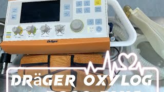 How to check Dräger Oxylog® 3000 plus portable Vetilator  by @AshVenture  #MedEdition #ucc