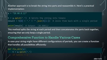 How to Remove Multiple Periods from a String in Python