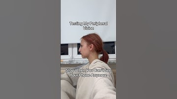 Testing my peripheral vision 👓