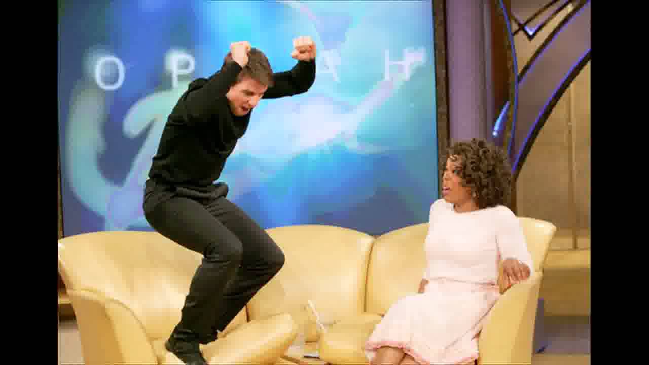 Tom Cruise on Oprah's couch