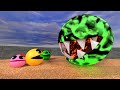 Pacman friends vs boss monsters boss battle compilation