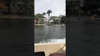 Going to work by boat in Lagos Nigeria