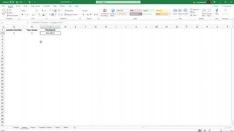 Excel Module 4 Lottery Example