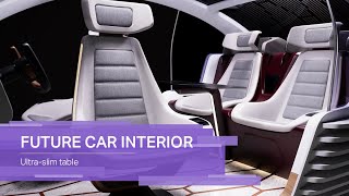 Future car interior | Covestro Concept Car Table