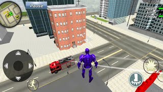 Iron Rope Hero Vegas City Simulator - Flying Ironman Ninja Gangster Fighting | Android GamePlay HD screenshot 1