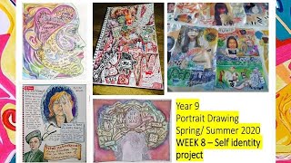 Year 9 - Week 8 exploring self identity - mind mapping