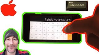 How to backspace on iPhone calculator