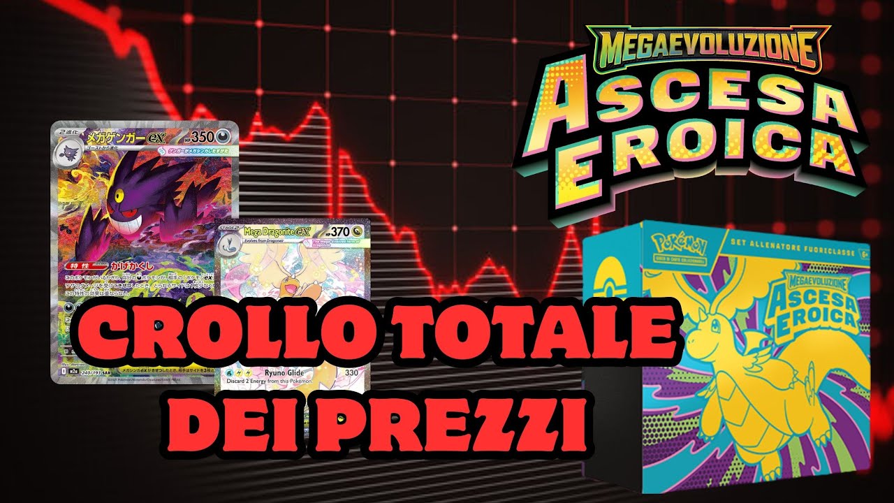 CROLLO TOTALE DEI PREZZI POKÉMON ASCESA EROICA #pokemon #pokemoncards 