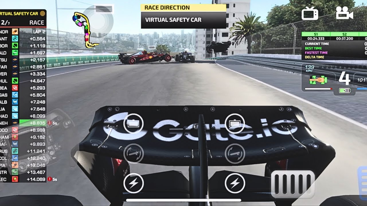 Monaco GP 🇲🇨Chaos 💥 10s Penalty Served | From P19 to P9 – Flat Out Finish! @poloplutogaming 