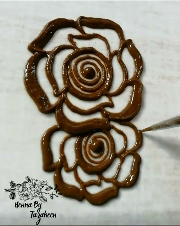 NEW STYLISH ROSES || UNIQUE FLOWERS TUTORIAL || ARABIC STYLE MEHNDI || TAZAHEEN STYLE ROSE 2020 ||