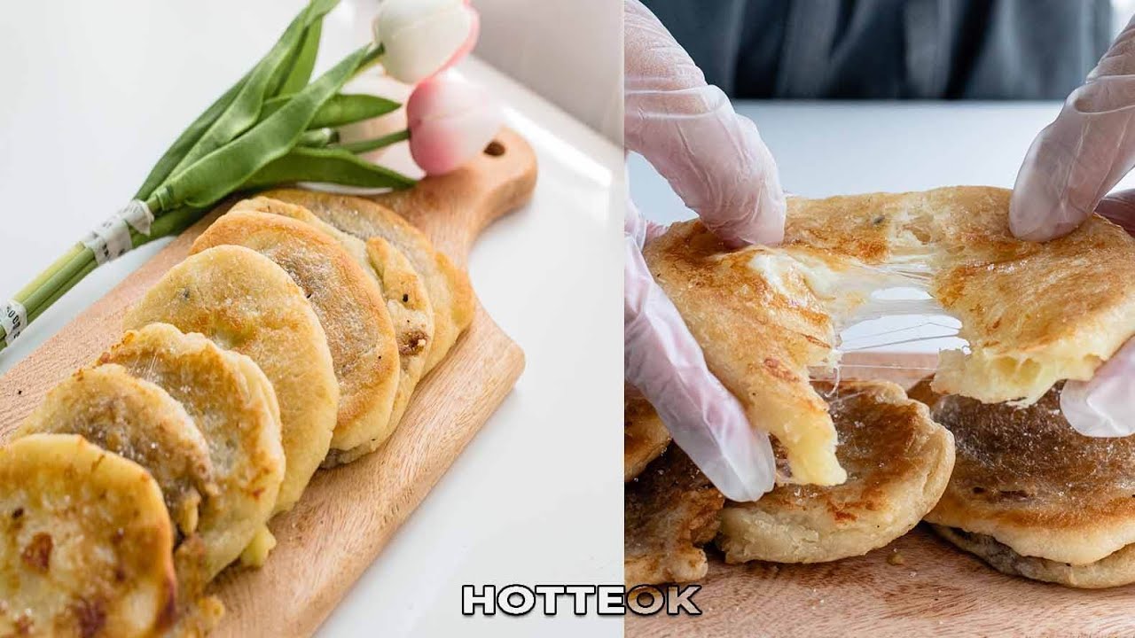 Hotteok How to make Hotteok Korean Street Food KHÔNG CẦN NHỒI BỘT