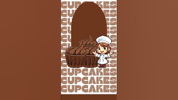 make Canva poster with me, Canva tutorial#canva #canvatutorialforbeginners #graphicdesign #cupcakes