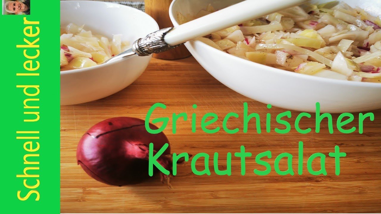 Griechischer Krautsalat | wie beim Griechen | sehr lecker und gesund ...