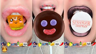 Asmr Eating Emoji Food Challenge Tiktok Mashup 2022  Mukbang 