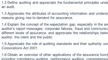 ACCT1056 Chapter 1 Learning Objectives review