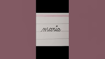 "Maria"✍️ #shorts #short #calligraphy #asmr #name #comment #calligraphicarts