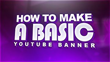 How to Make a Basic Clean 2D YouTube Banner (Beginner Tutorial)
