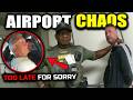 Airport Chaos Father and Son Arrested in Front of Crying Children