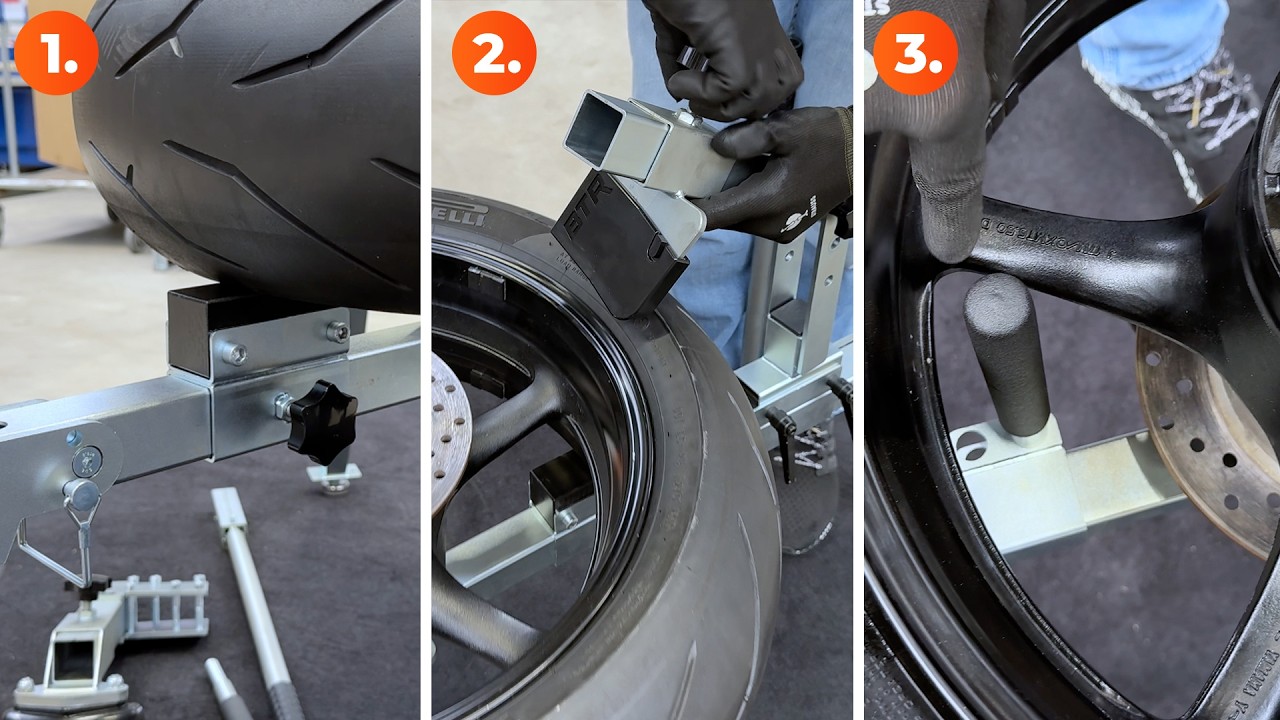 Motorradreifen wechseln in Rekordzeit - mit dem EVO3®!