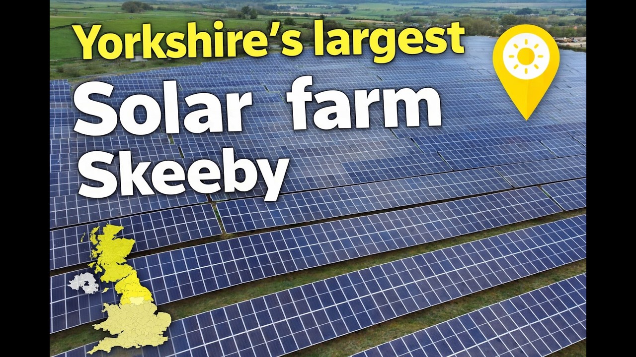 Yorkshire’s Largest Solar Farm | Skeeby in Stunning 4K Cinematic Drone ...