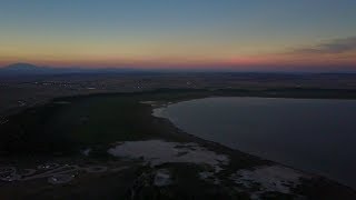 Eclipse Shadow Races Across Ground: Total Solar Eclipse by Drone