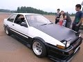 AE86, S15, ER34 3連ドリフトin妙高高原 Sprinter TRUENO, SILVIA, SKYLINE 3 cars drift in Myoko kougen