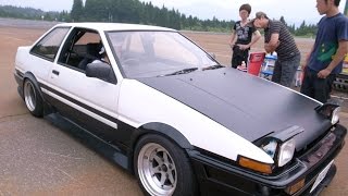 AE86, S15, ER34 3連ドリフトin妙高高原 Sprinter TRUENO, SILVIA, SKYLINE 3 cars drift in Myoko kougen