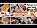 Экономное меню. Тратим 10 - 15 000 в месяц на еду 4 человека.  Заготовки и готовка