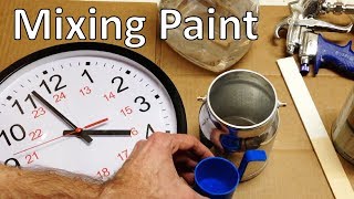 How to Mix Paint for a Spray Gun