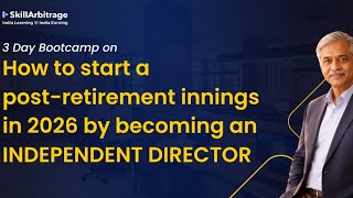 Pre-Bootcamp Session: How to become an Independent Director