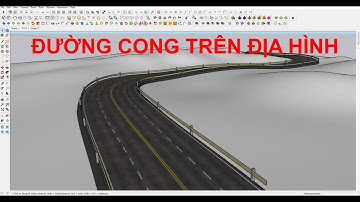 Dựng đường cong trên địa hình trong Sketchup | Create Curved Road on Terrain in SketchUp