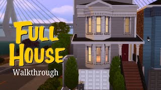 Sims 4: "Full House" Home Tour (Unfurnished Version)