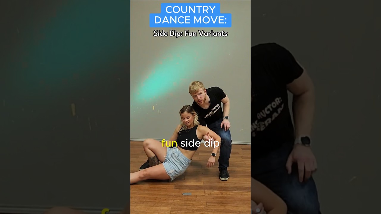 side dip variants country swing dance move tutorial 