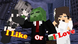 Like VS Love : Who Will Zombie Choose?, I like or I love? Monster School : Minecraft Animation