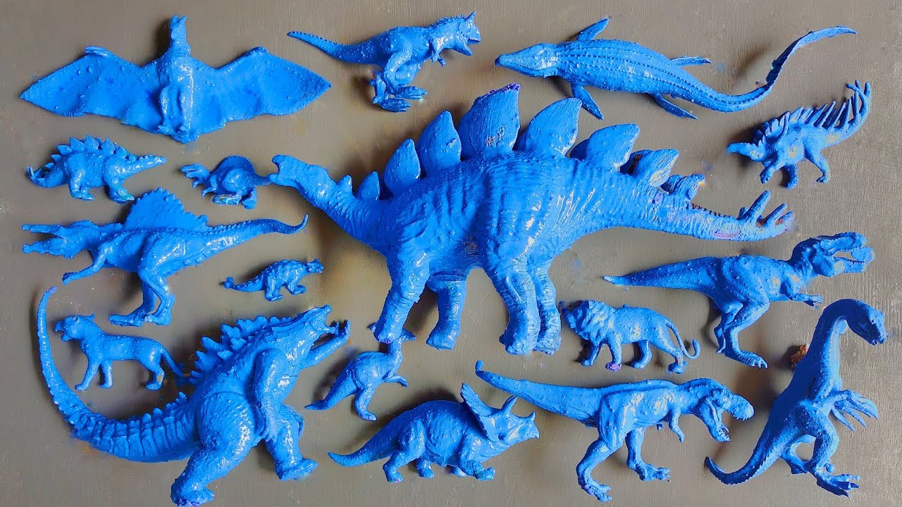 Miniature Ajax Triceratops in blue Plastic 