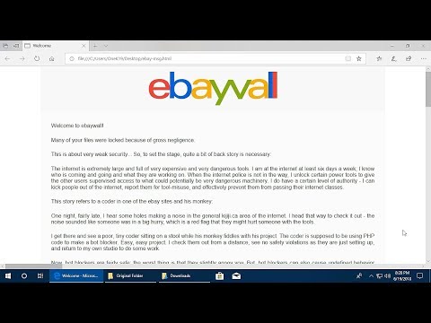 AppCheck Anti-Ransomware : EbayWall Ransomware (.ebay) Block Video