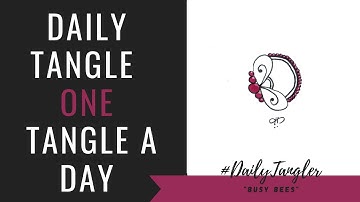 Daily Tangle - Busy Bees - Pattern  Focus     | How to draw | #DailyTangler