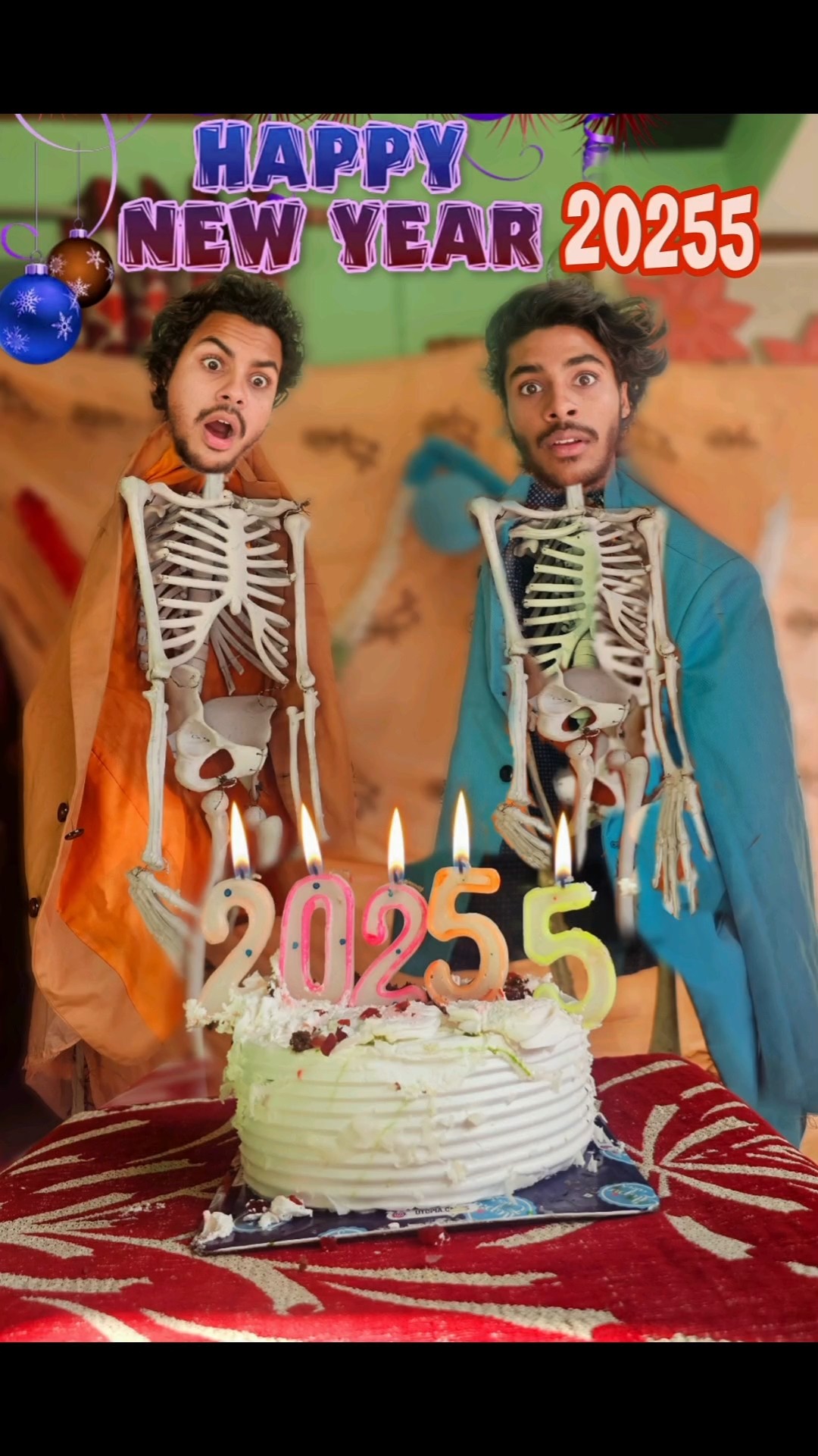 Happy New Year?20255???हड्डी☠️#comedy #2025 #newyear
