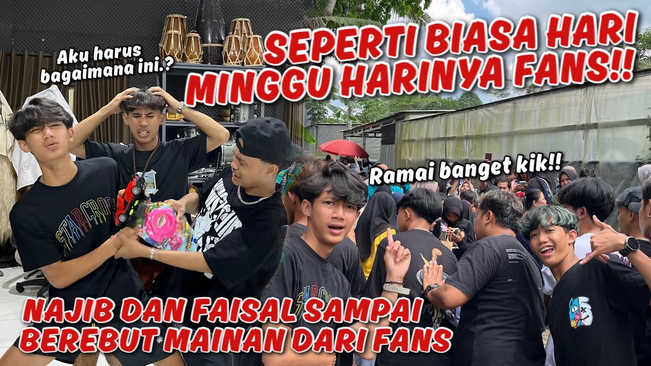 DI SERBU BANYAK FANS DI SANGGAR !! Faisal Dan Najib Berebut Hadiah Unik.