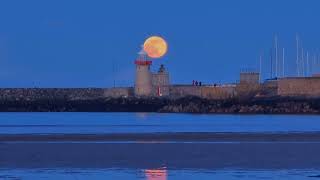 Howth Worm Moonrise time lapse (07 March 2023)