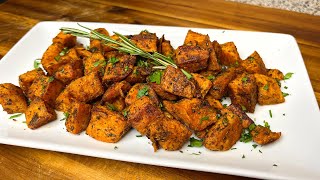 Irresistible Roasted Rosemary Sweet Potatoes