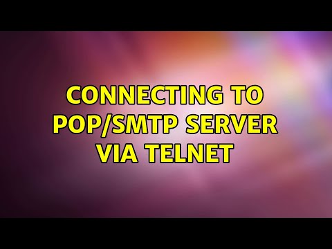 Connecting to POP/SMTP Server via Telnet