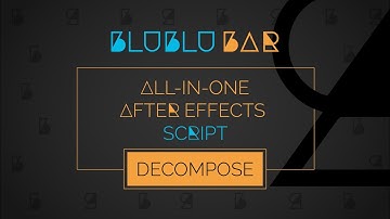How to use DECOMPOSE tool in BluBluBar - TUTORIAL