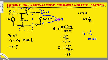 Electrical Engineering : Circuit Theorems : Linearity Property #1