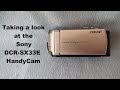 Sony DCR SX33e camcorder