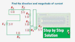 How To Solve Multiple Source Multiple Resistors Series Dc Circuits