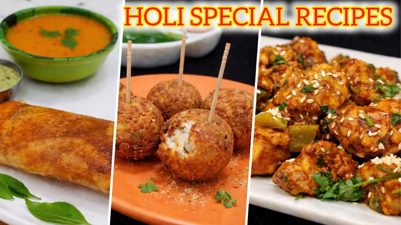 🧑“Guests Ho Jayenge Khush”Holi 🫟 Party Ke Liye 3 Instant  Recipes” 
